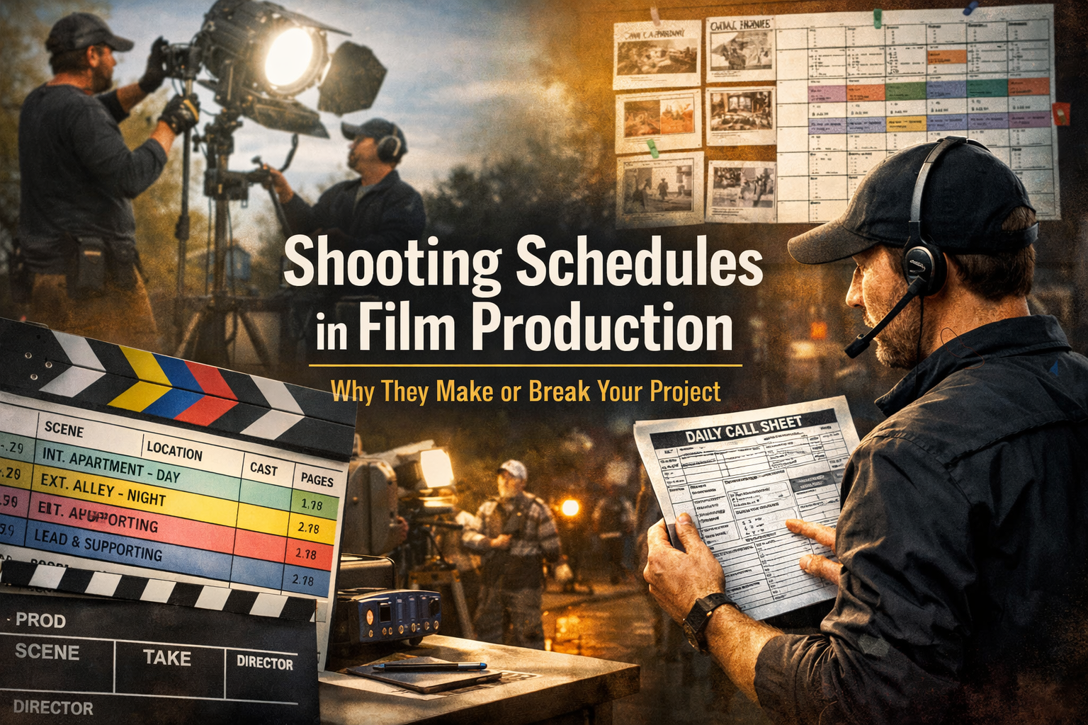 Shooting Schedules in Film Production: Why They Make or Break Your Project